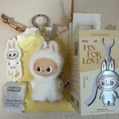 【H】ラブブ LABUBU PIN FOR LOVE ぬいぐるみペンダント