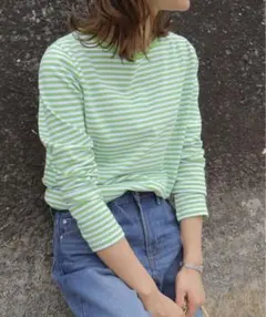 AMERICAN HOLIC ボーダーカットプルオーバー ロンT