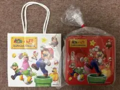 【数量限定未開封】もち吉もちっこ　スーパーマリオ缶　JR九州コラボ　手提げ袋付きのサムネイル