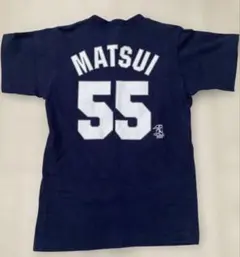 Majestic 松井秀喜 ユニフォーム Tシャツ M ネイビー - メルカリ