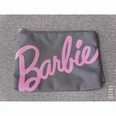 Barbie ポーチ グレー ピンクロゴのサムネイル