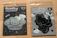 新品　ハローキティ 　ブラックエンジェルキティダイカットステッカー 2枚セット