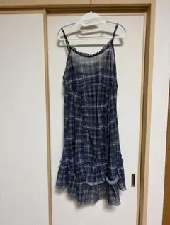 チェック柄ドロストキャミチュニックのサムネイル