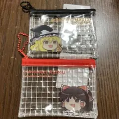 東方Project　ゆっくりミニメッシュポーチ　霊夢　魔理沙　2種類セットのサムネイル