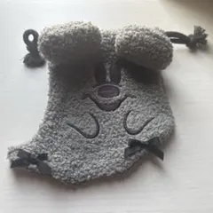 2025ディズニーハロウィンおばけ巾着グレー