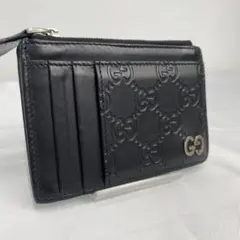 人気✨️希少✨️美品✨️GUCCI ブラック レザー コインケース
