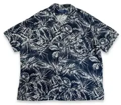 希少XXL 90s ラルフローレン CLAYTON シルクリネン アロハシャツ