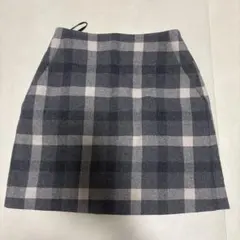 チェック柄タイトスカート ウエスト61cm ヒップ88cm