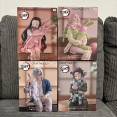 鬼滅の刃 ぬーどるストッパーフィギュア 蜜璃＆天元＆炭治郎＆禰豆子 4個セット