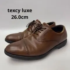 アシックス　texcy luxe　ビジネスシューズ　ブラウン　26.0cmのサムネイル