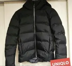 【美品】UNIQLO シームレスダウンパーカー S ブラック 防寒 冬用