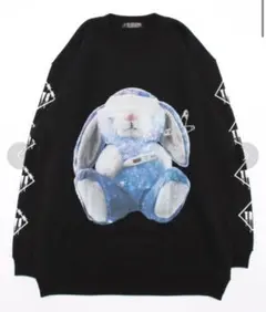 TRAVAS TOKYO 病弱うさぎ プリントスウェットシャツ トレーナーのサムネイル