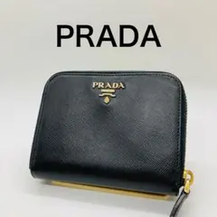 PRADA プラダ サフィアーノメタル レザー 二つ折り財布 A941
