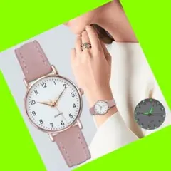 新作❤レディース❤腕時計❤クォーツ❤ピンクホワイト❤❤おしゃれ シンプル 時計