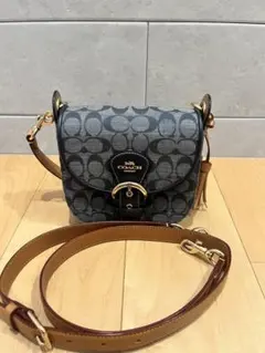 【美品】コーチ ショルダーバッグ 2way クリオ シャンブレー