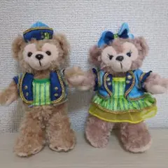 ダッフィー　シェリーメイ　15周年ぬいぐるみバッチ