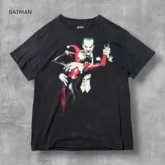 3401 古着バットマンジョーカーハーレイクインムービーTシャツ雰囲気系墨黒L