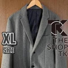 【THE SHOP TK】タケオキクチ グレー チェスターコート XL