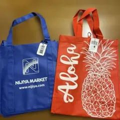 【タグ付き】ハワイ ショッピングバック 2点セット エコバッグ