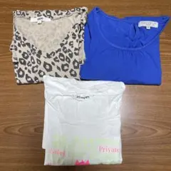 OZOC ヒョウ柄 Tシャツ Mサイズ 3点セットのサムネイル