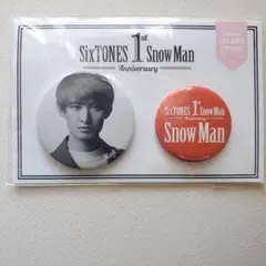 Snow Man 1st Anniversary ピンバッジ 2個セット