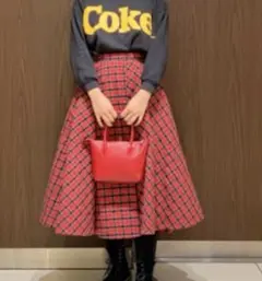 ビームスボーイ チェックスカートのサムネイル