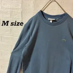 ラコステ　クルーネック刺繍ロゴスウェット