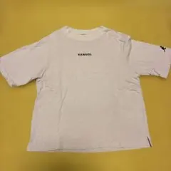 KANGOL Tシャツ 半袖 ロゴ刺繍 パープル M