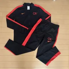 Nike CR7ジャージ上下セット ブラック/オレンジ　160