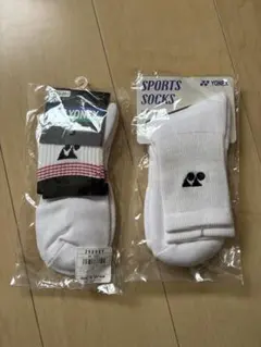 YONEX スポーツソックス 2足セット ホワイト