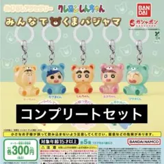 クレヨンしんちゃん めじるしアクセサリー みんなでくまパジャマ　コンプ　セット