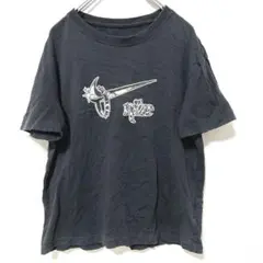 NIKE ナイキ メタリックスウッシュ Tシャツ ブラック XSサイズ 古着