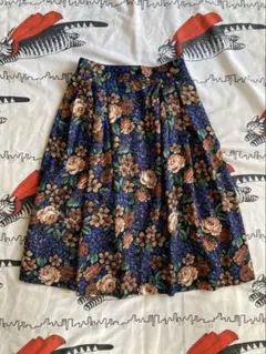 vintage ヴィンテージ 花柄 フラワー フレアスカート レトロ 古着