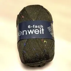 ラナグロッサ ツイード 6ply tweed 合太ソックヤーン カーキ グリーン