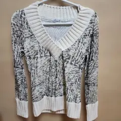 レディース Vネック　ニット　セーター　M サイズ　小さめ　細め