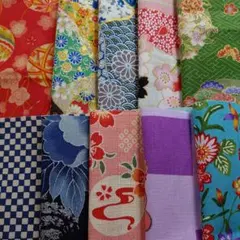 20✕10cmサイズ和柄生地ハギレ10枚セット（279）