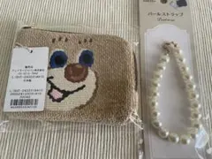 本日発送！】ドアップテディガール ポーチ / パールストラップ 