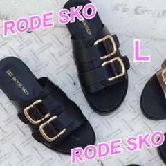 【新品】RODE SKO★今季★ダブルベルテッドサンダル★38★ブラック★黒★Ｌのサムネイル