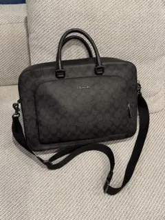 COACH サリバン ポートフォリオ ブリーフ シグネチャー ビジネスバック