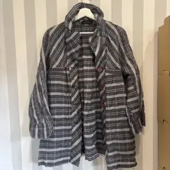 ストライプ柄 長袖シャツ M-L