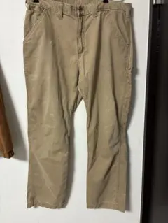 ベージュ ワークパンツ