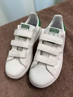 adidas Stan Smith ベルクロ　ホワイト/グリーン　20cm