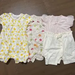 ベビー服　80ロンパース3枚セット