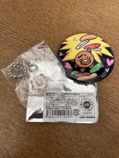 BT21 SHOOKY 缶バッジ&キーチェーン