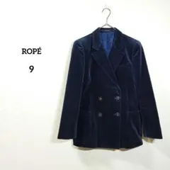 ROPE ロペ　ジャケット　羽織　コーデュロイ　ネイビー　濃紺　レディース　9のサムネイル