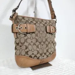 coach signature shoulderbag canvas 03574