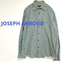 ★JOSEPH ABBOUDマルチストライプ柄長袖シャツLのサムネイル