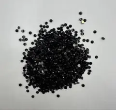 高分子ストーン ラインストーン デコストーン ブラック 黒 2mm