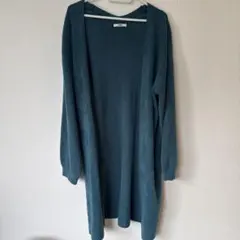 MURUA ダークグリーン ロングニットワンピース