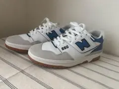 newbalance BB550ESA ホワイト/ブルー 28.0cm 美品